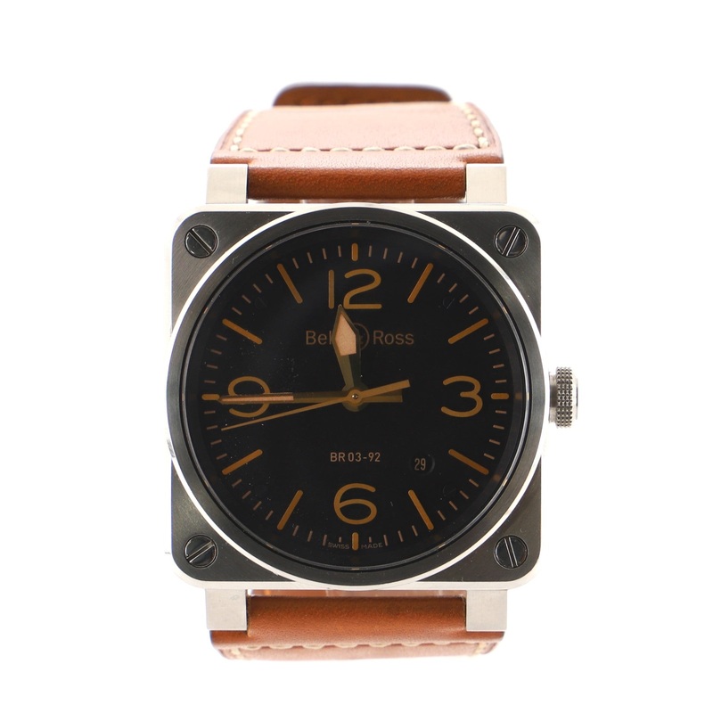 Aviation Golden Heritage Automatic Watch Stainless Steel and Leather 42