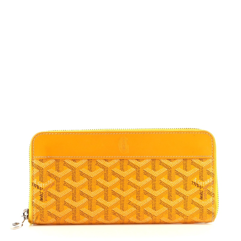 Matignon Zip Wallet Coated Canvas with Leather S744816633619
