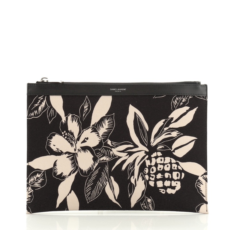 Zip Pouch Printed Canvas Large S744816729844