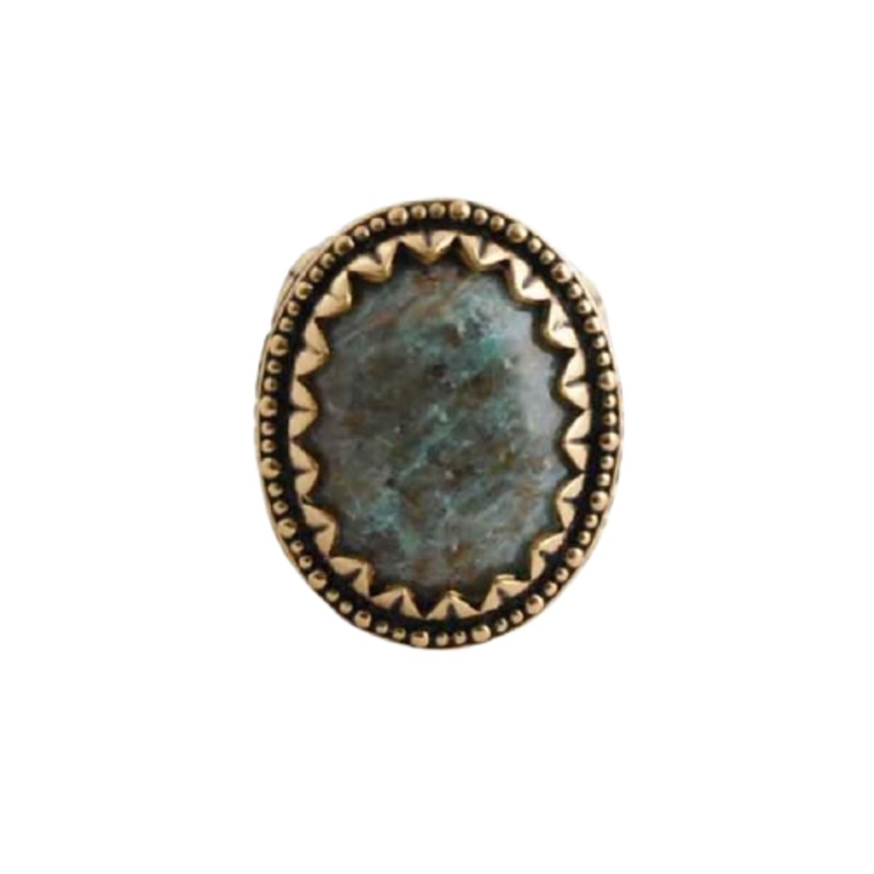 Barse Cuprite and Bronze Oval Ring