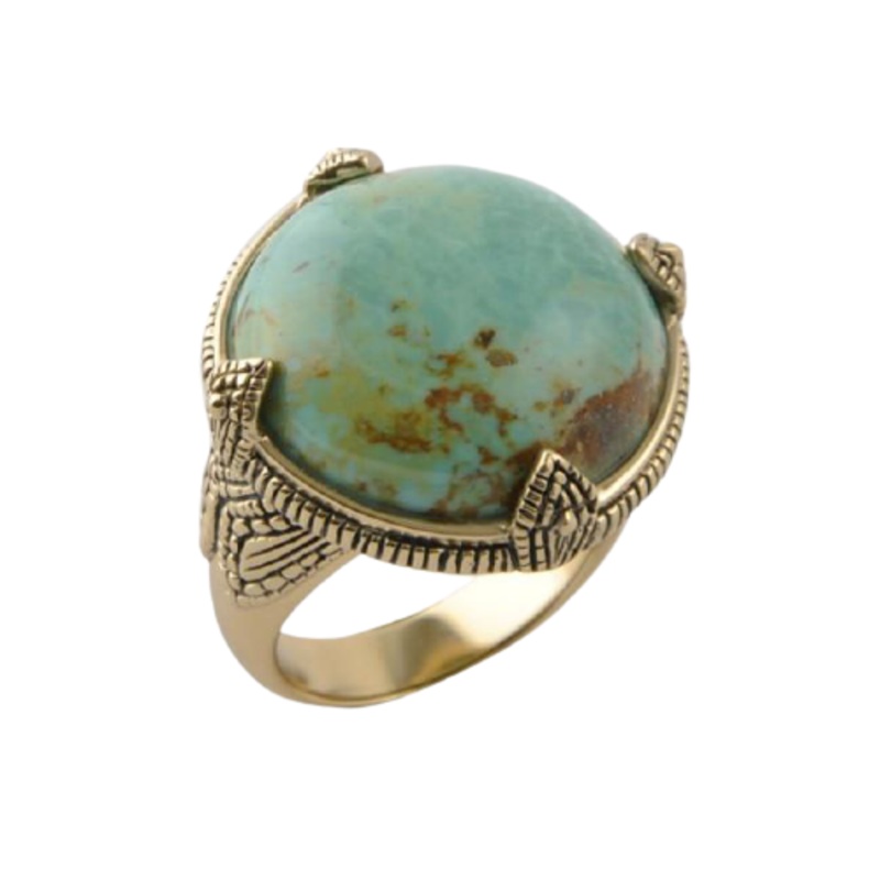 Barse Round Turquoise Ring