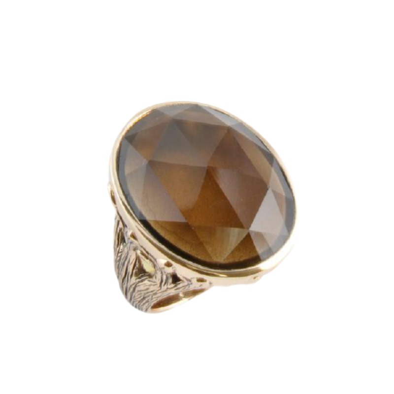 Barse Smoky Glass Ring