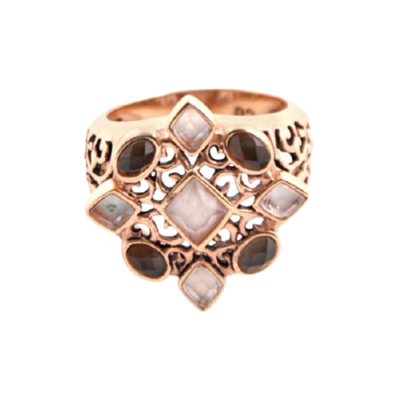 Barse Victoria Multi-Stone Sunburst Ring