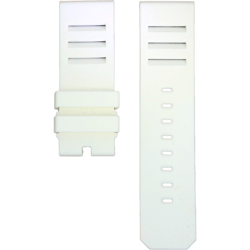 ANCON White Rubber Strap 24mm Short