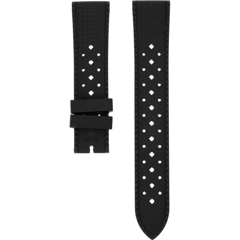 Ventus Black Tropic Rubber Strap 20mm