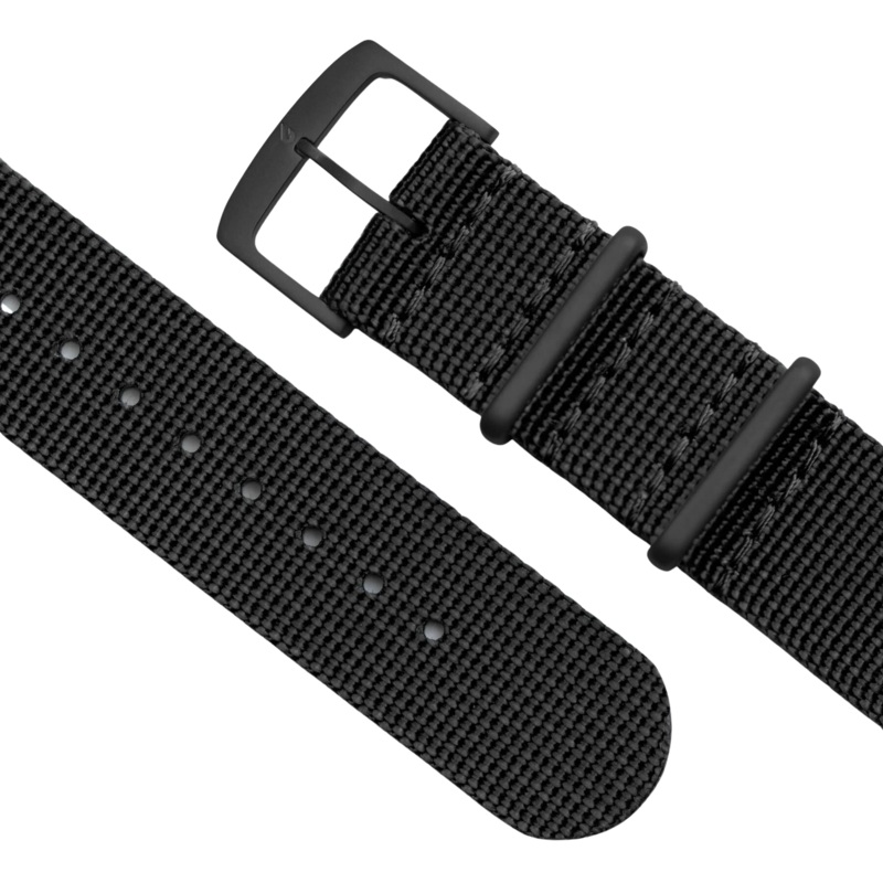 BOLDR Black PVD Nylon Strap 20mm
