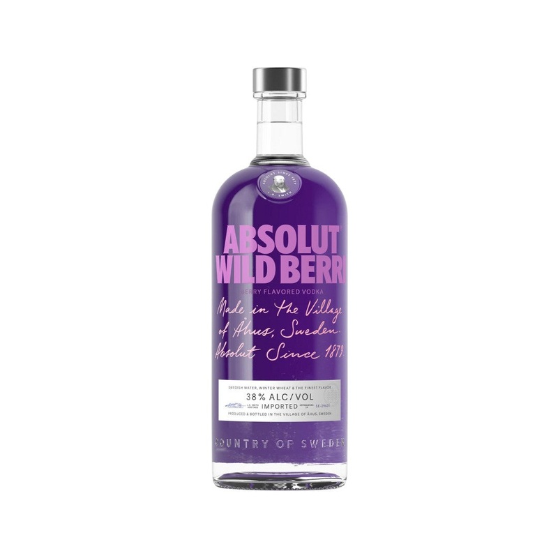 Absolut Wild Berri Vodka 700ml (ABV 38%)