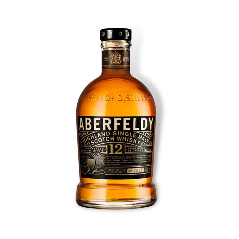 Aberfeldy 12 Year Old Highland Single Malt 700ml (ABV 40%)