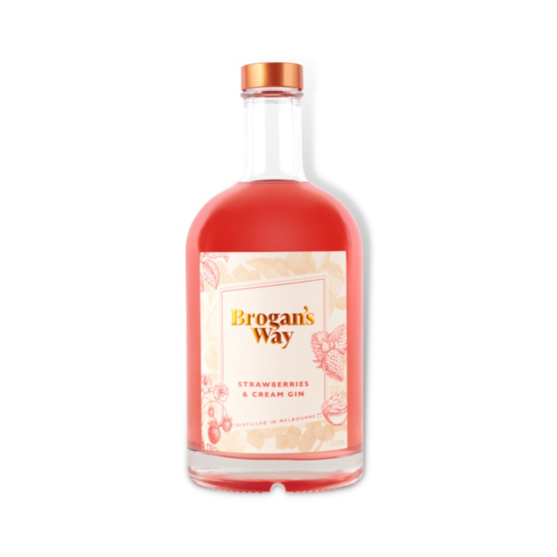 Brogan's Way Strawberries & Cream Gin 700ml (ABV 38%)