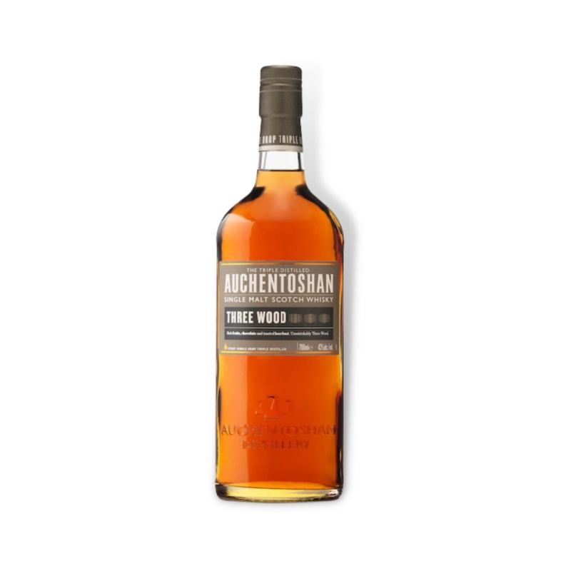 Auchentoshan Three Wood Single Malt Scotch Whisky 700ml (ABV 43%)