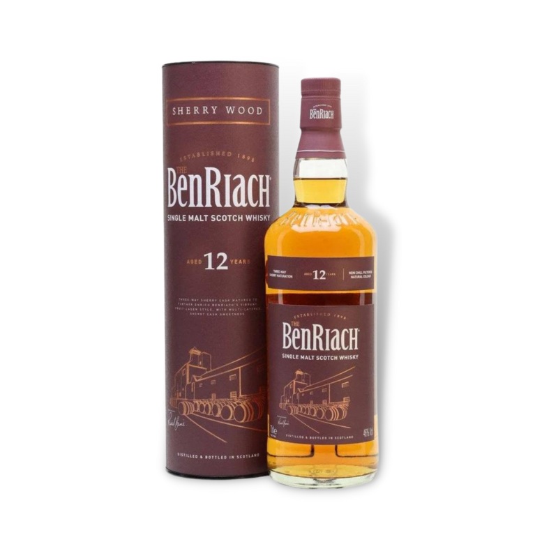 Benriach 12 Year Old Single Malt Scotch Whisky 700ml (ABV 46%)