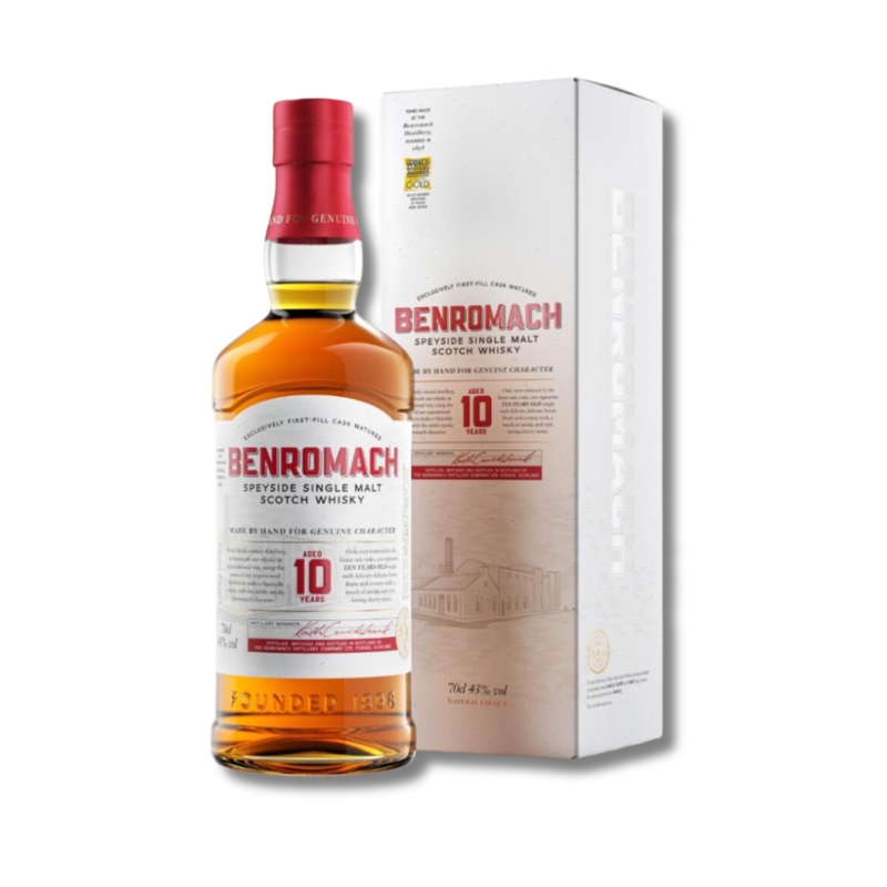Benromach 10YO Single Malt Scotch Whisky 700ml (ABV 43%)