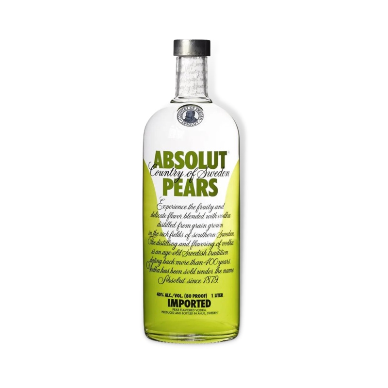 Absolut Pear Vodka 1ltr (ABV 40%)