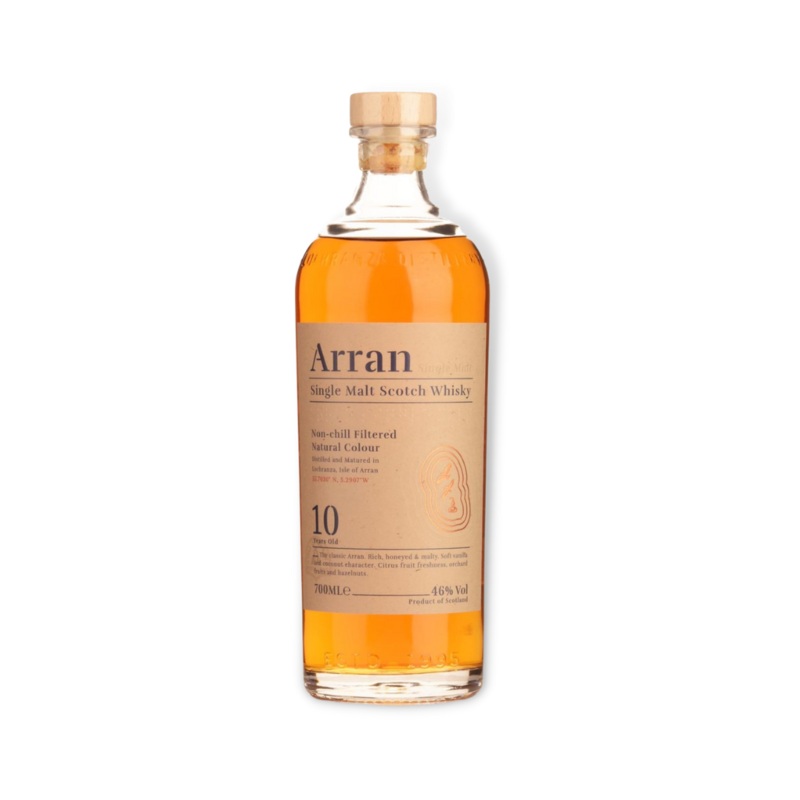 Arran 10 Year Old Single Malt Scotch Whisky 700ml (ABV 46%)