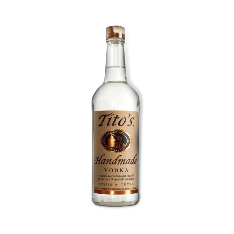 Tito's Handmade Vodka 700ml / 1ltr (ABV 40%)