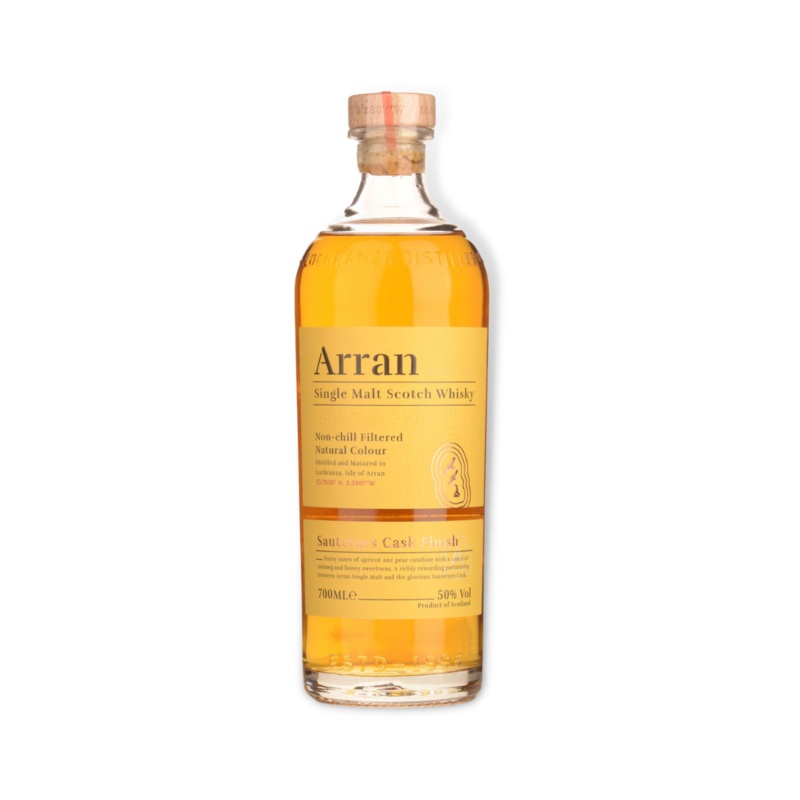 Arran Sauternes Cask Finish Single Malt Scotch Whisky 700ml (ABV 50%)