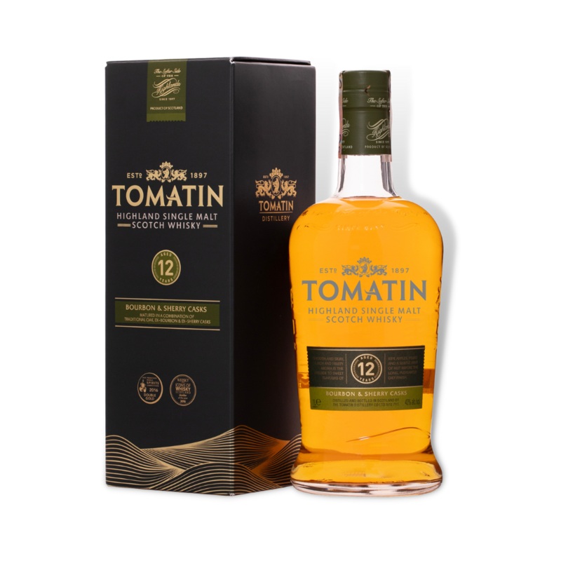 Tomatin 12 Year Old Highland Single Malt Scotch Whisky 700ml (ABV 43%)