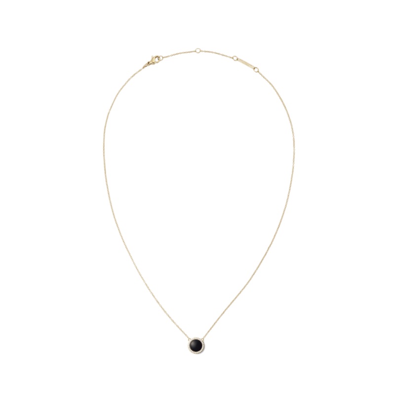 Daniel Wellington Audrey Black Agathe Gold Necklace DW00401444