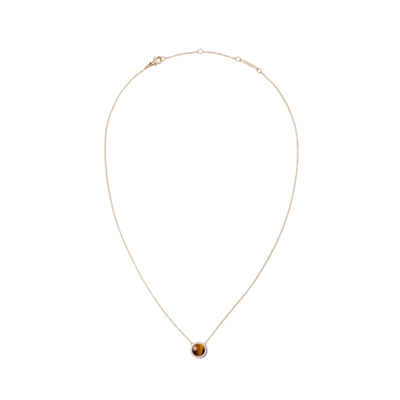 Daniel Wellington Audrey Tiger Eye Rose Gold Necklace DW00401451