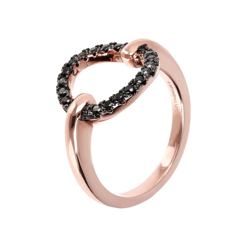 Bronzallure Pav Circle Ring
