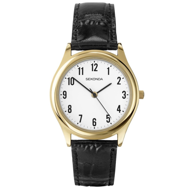 Sekonda Classic Leather Strap White Dial Watch SK3623