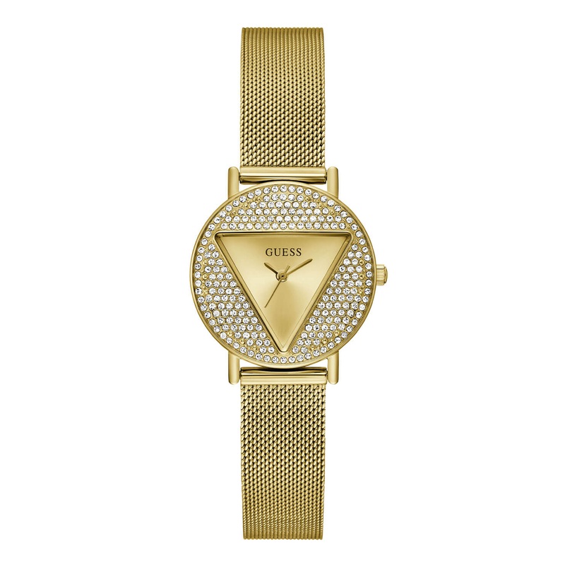 Guess Mini Gold Iconic Glitz Mesh Watch GW0671L2