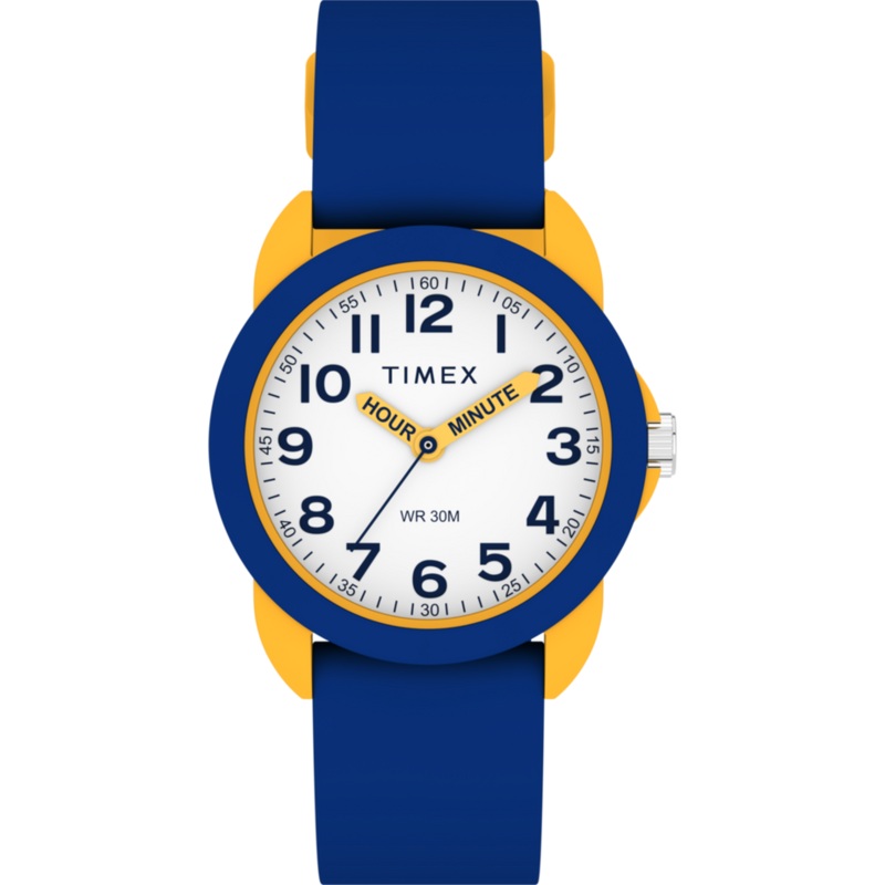 Timex Time Machines Blue and Yellow Silicone Strap Kids Watch TW2W92100
