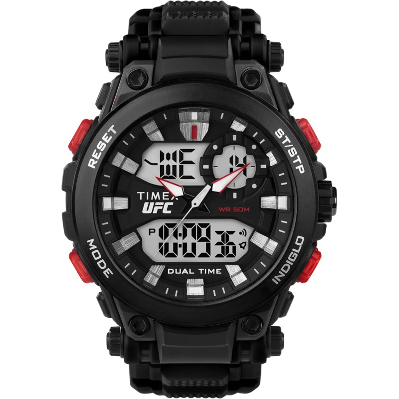 Timex UFC Impact 50mm Resin Strap Watch TW5M52800