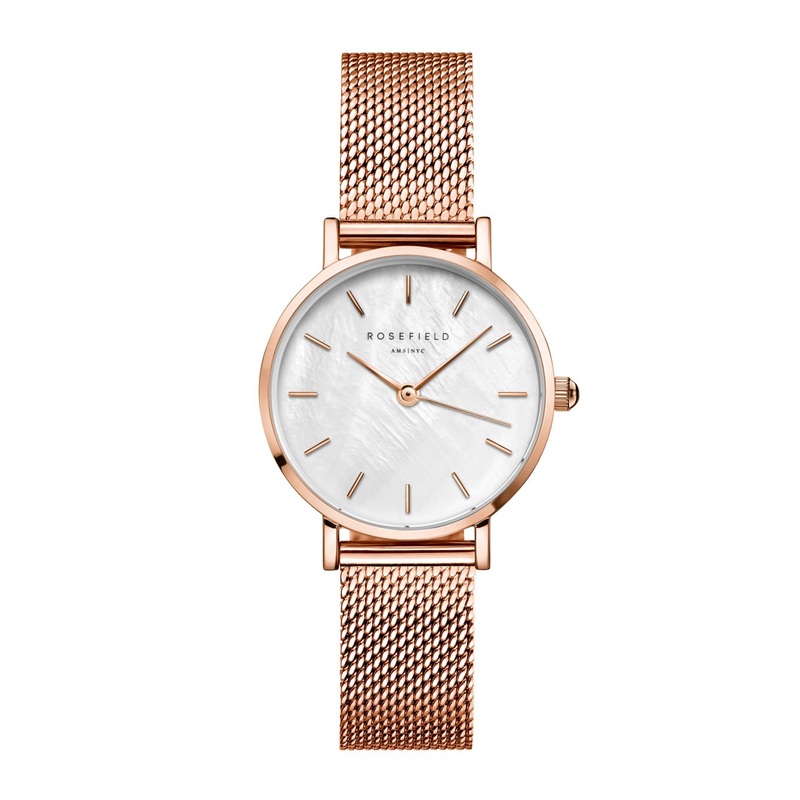 Rosefield The Small Edit White Rosegold Watch 26WR-265