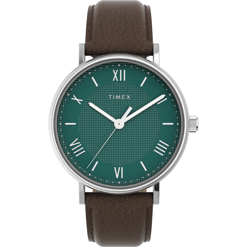Timex Southview 41mm Leather Green Dial Watch TW2V91500