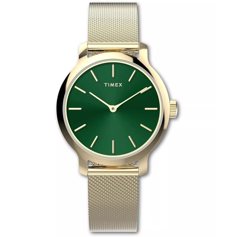 Timex Transcend 31mm Gold-tone Case and Bracelet with Green Dial TW2W87300