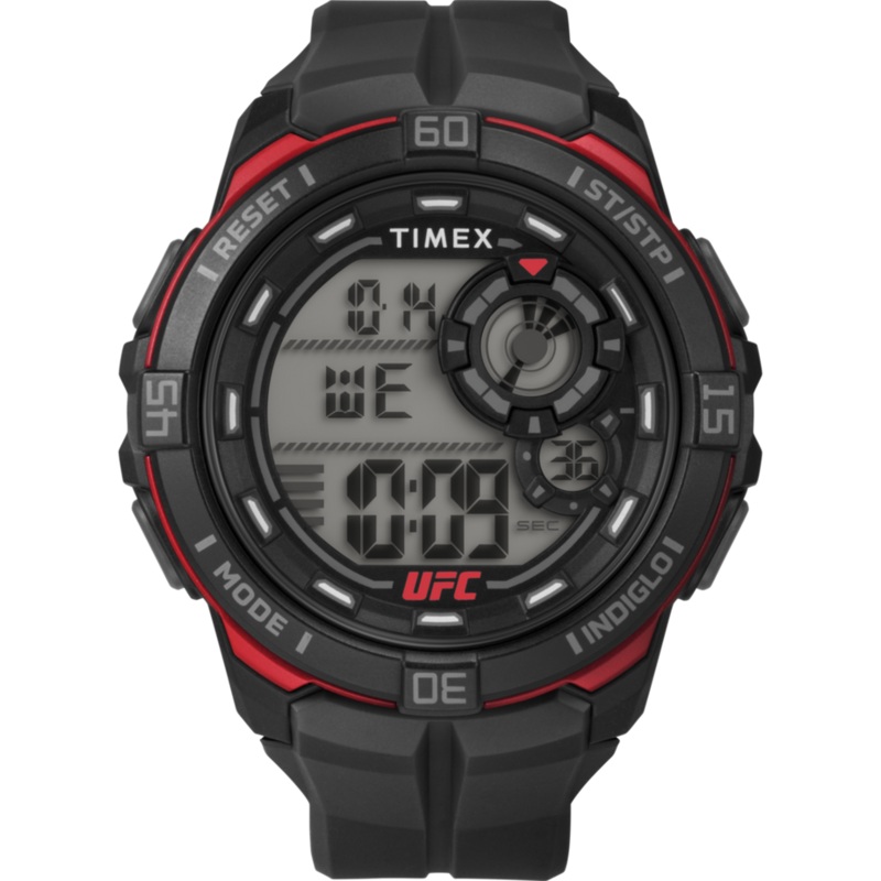 Timex UFC Rush 52mm PU Black Strap Men's Watch TW5M59100