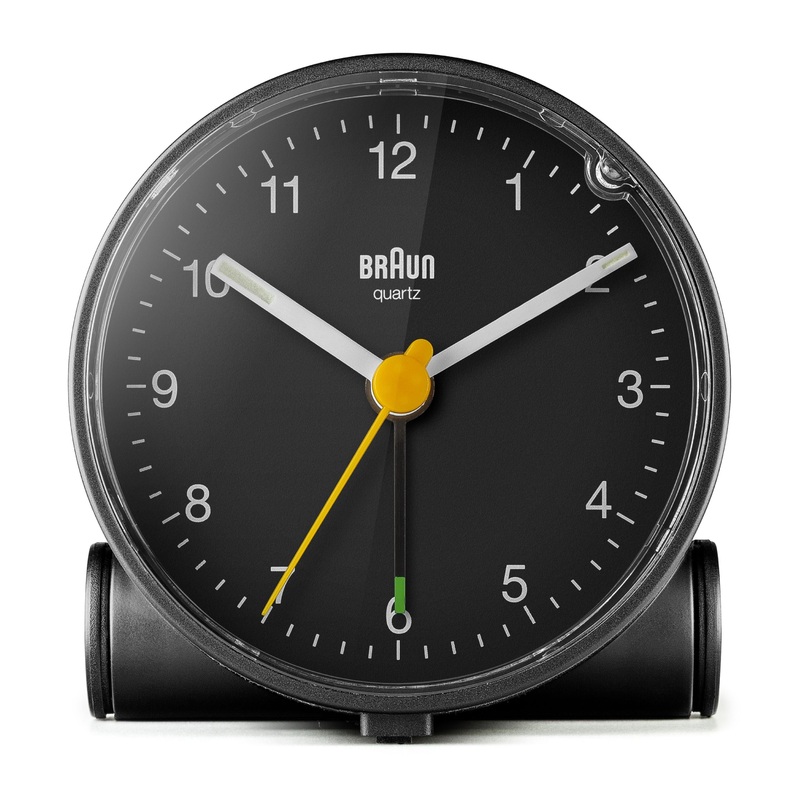Braun Classic Analogue Black Dial Alarm Clock