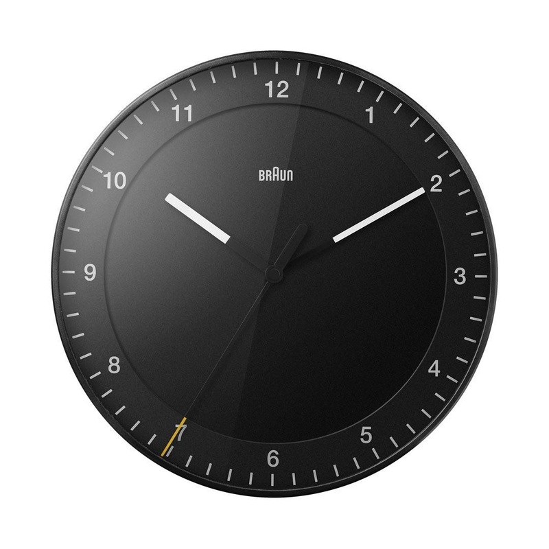 Braun Classic Analogue Wall Clock 30cm Black