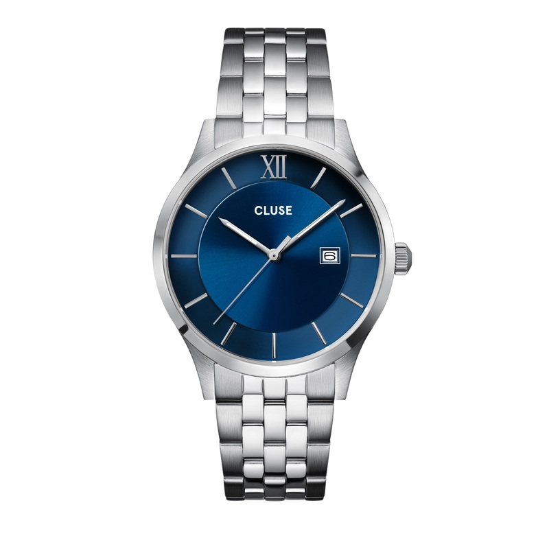 CLUSE Mens Aravis Blue Steel Link Watch CW22701