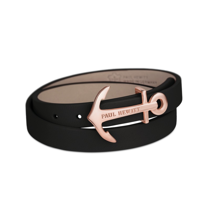 Paul Hewitt North Bound Rose Gold / Black Bracelet - S
