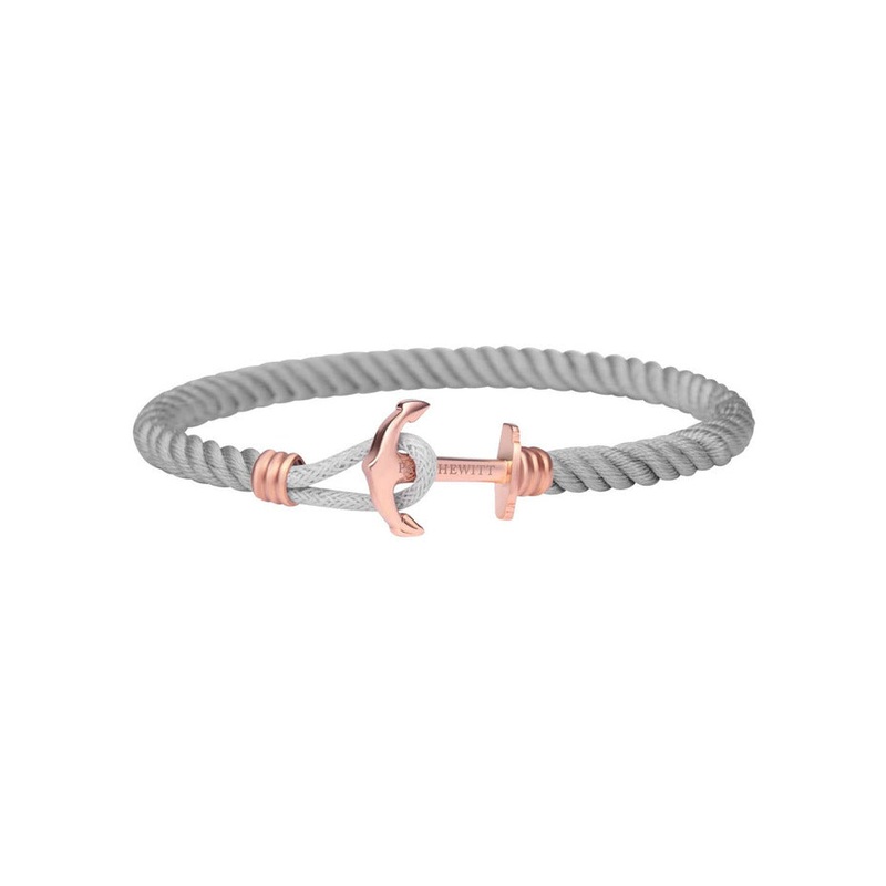 Paul Hewitt Phrep Lite Nylon Rose Gold / Grey Bracelet - S