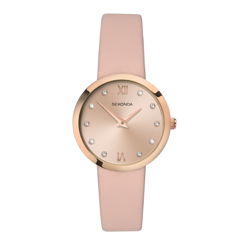 Sekonda Rose Gold Case Pink Dial Womens Watch