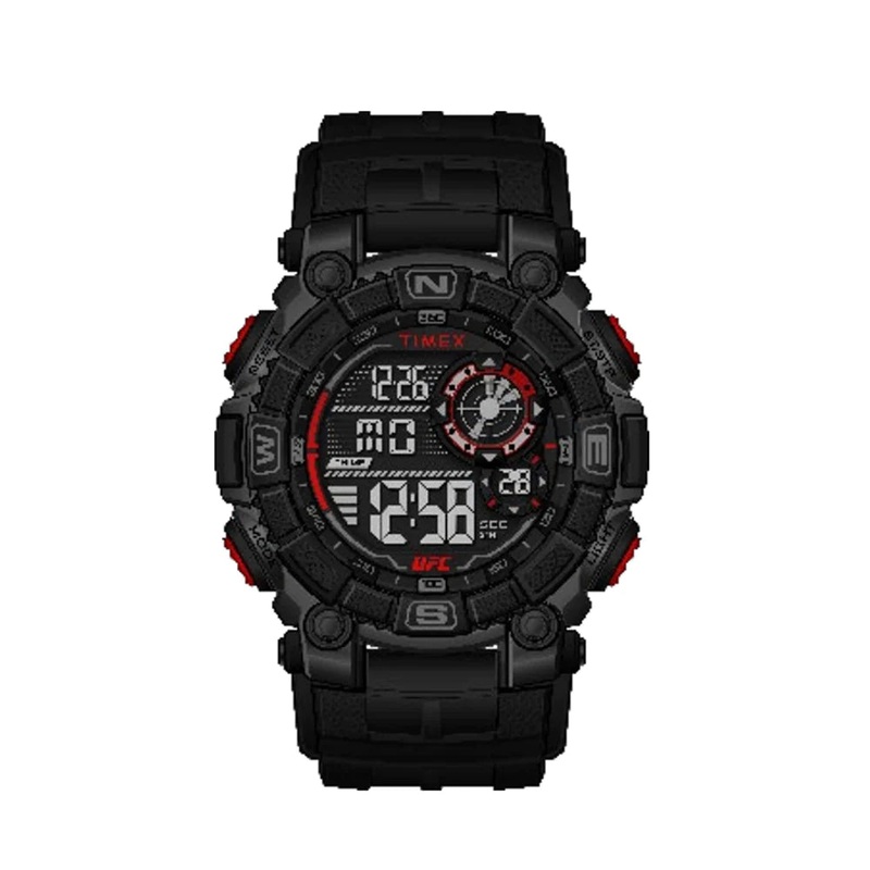 Timex UFC Redemption Digital 53mm Resin Band Watch TW5M53700