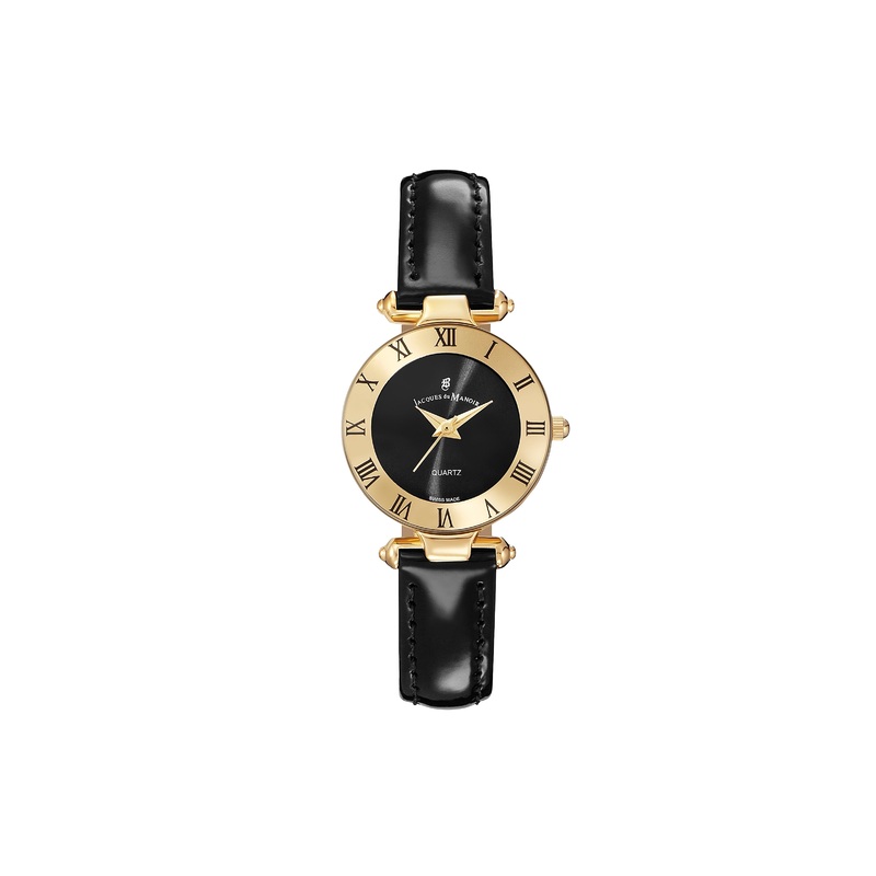JDM Coupole Classic 26mm Gold Bezel Black Watch