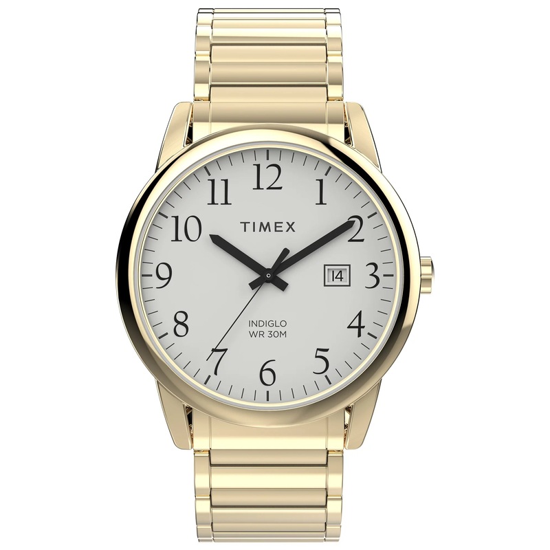 Timex Easy Reader 40mm White Dial Gold Watch TW2W52000