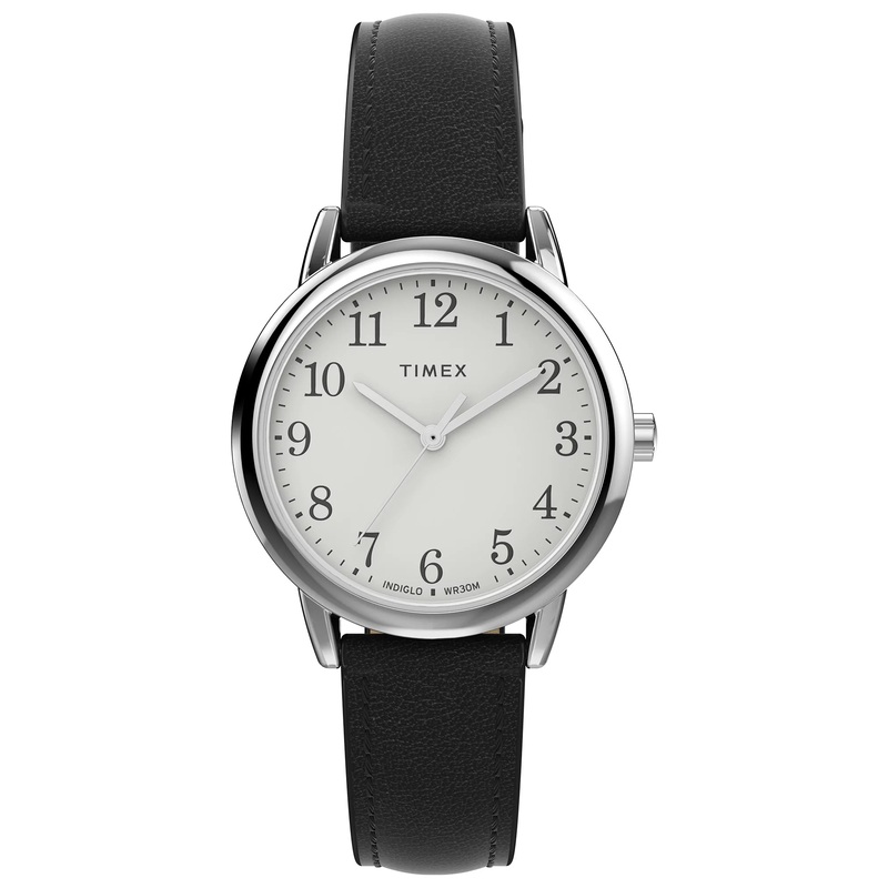 Timex Easy Reader Classic Black Leather Strap Watch TW2W32500