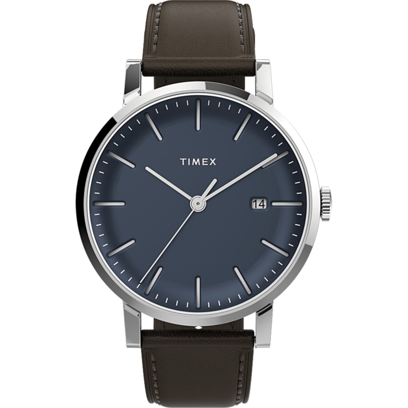 Timex Midtown 38mm Brown Leather Band Watch TW2V36500