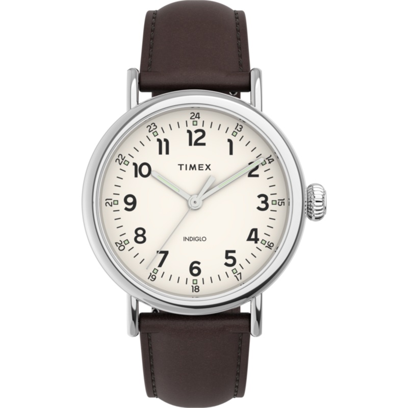 Timex Standard 40mm Leather Strap Watch TW2V27800