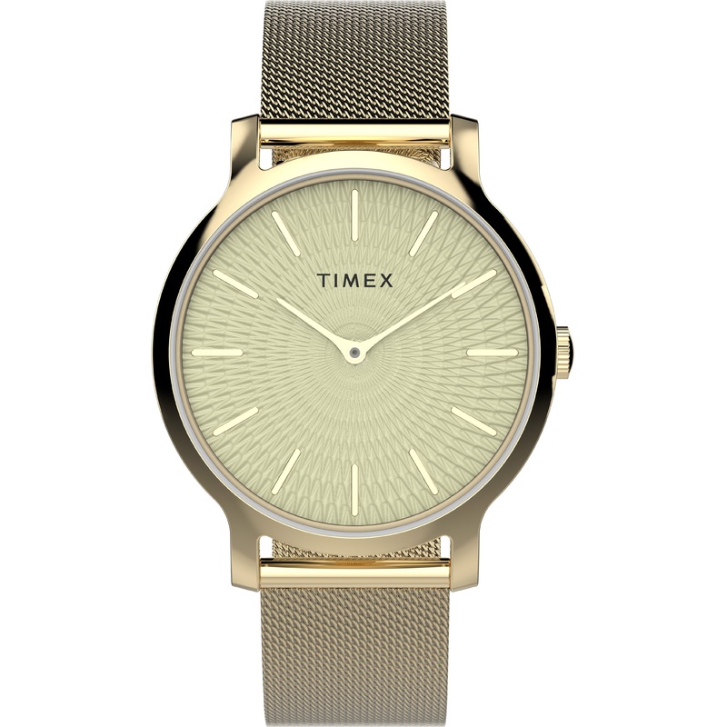 Timex Transcend 34mm Stainless Steel Gold Dial Watch TW2V92800