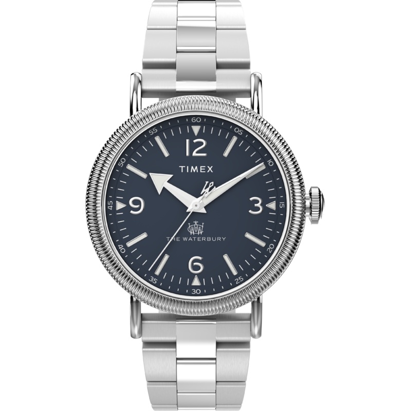 Timex Waterbury 40mm Stainless Steel Blue Dial Watch TW2W20500