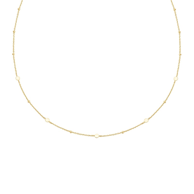 Ania Haie Gold Disc Station Necklace
