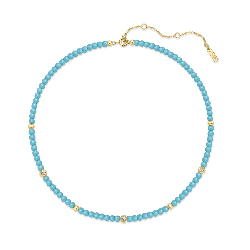 Ania Haie Gold Lab Created Turquoise Necklace