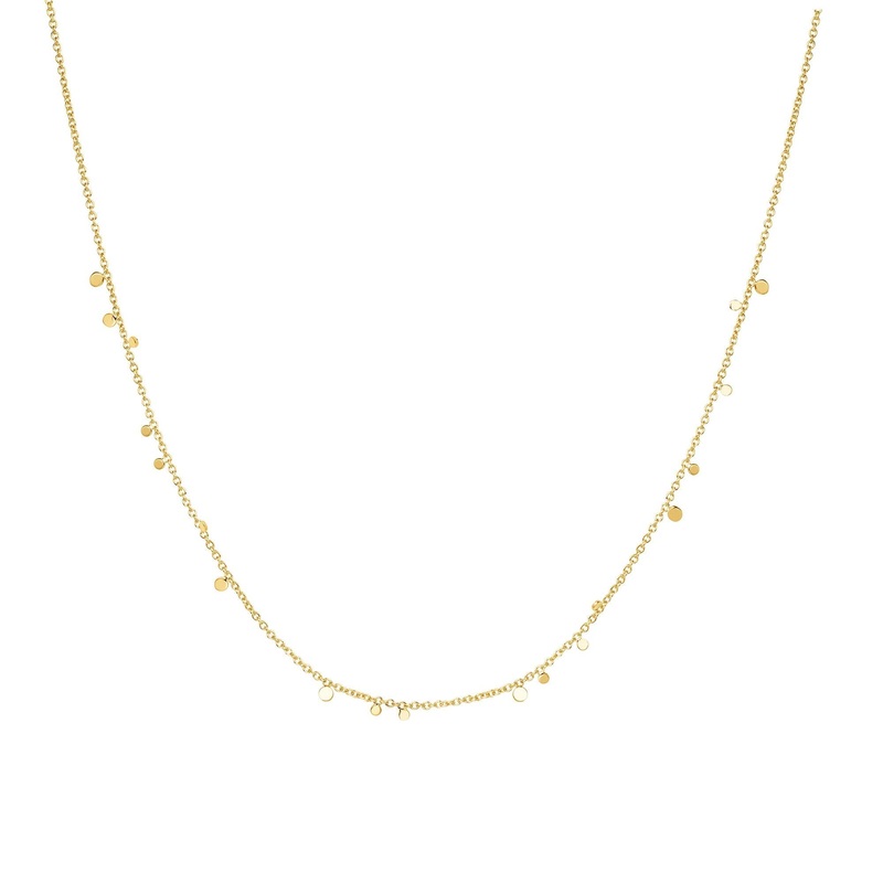 Ania Haie Gold Mini Disc Drop Stacking Necklace