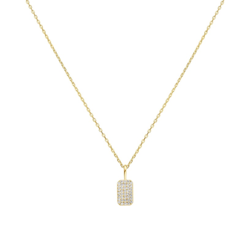 Ania Haie Gold Pave Pendant Necklace
